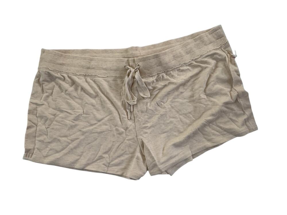 NWT PJ Salvage XL Lounge Pajama Shorts Oatmeal Drawstring SOFT #7436